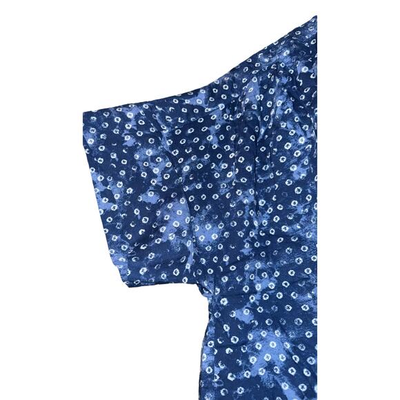 NWT Style & Co Long Crop Button Up Shirt Women's 2X Tie Front Vacation Beach - Picture 3 of 7